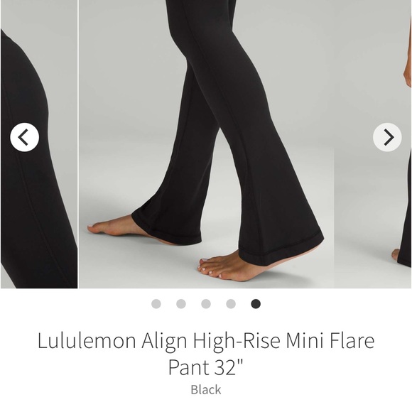 Lululemon Black High-Rise Mini Flare Pants - Picture 2 of 7